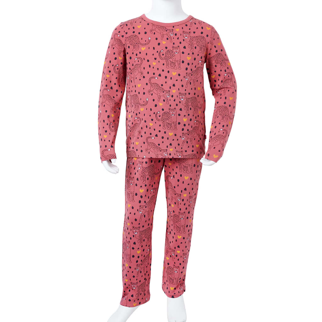 Bērnu pidžama ar garām piedurknēm, vecrozā, 128