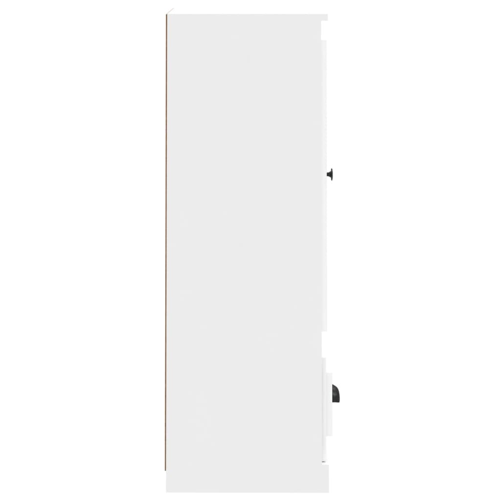 vidaXL augstais skapītis, 36x35,5x103,5 cm, inženierijas koks, balts