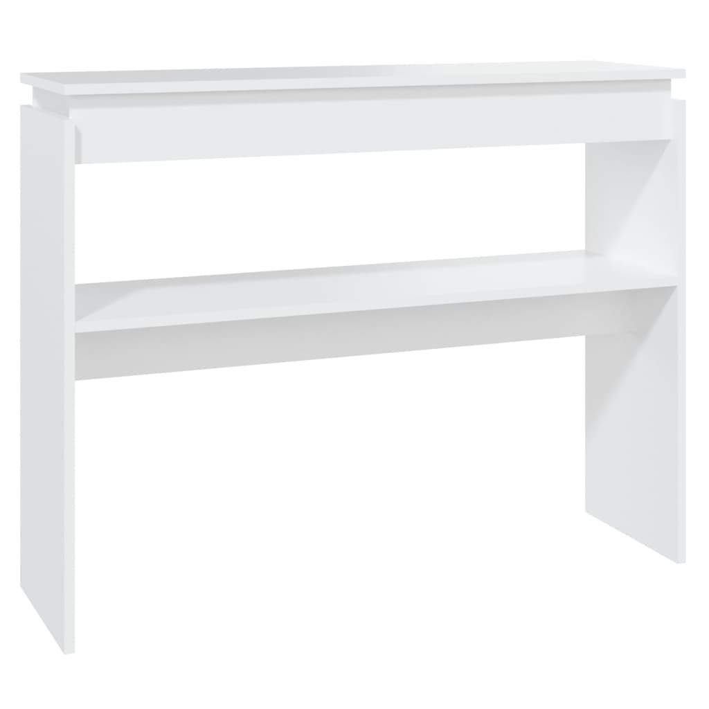 vidaXL konsoles galdiņš, balts, 102x30x80 cm, skaidu plāksne
