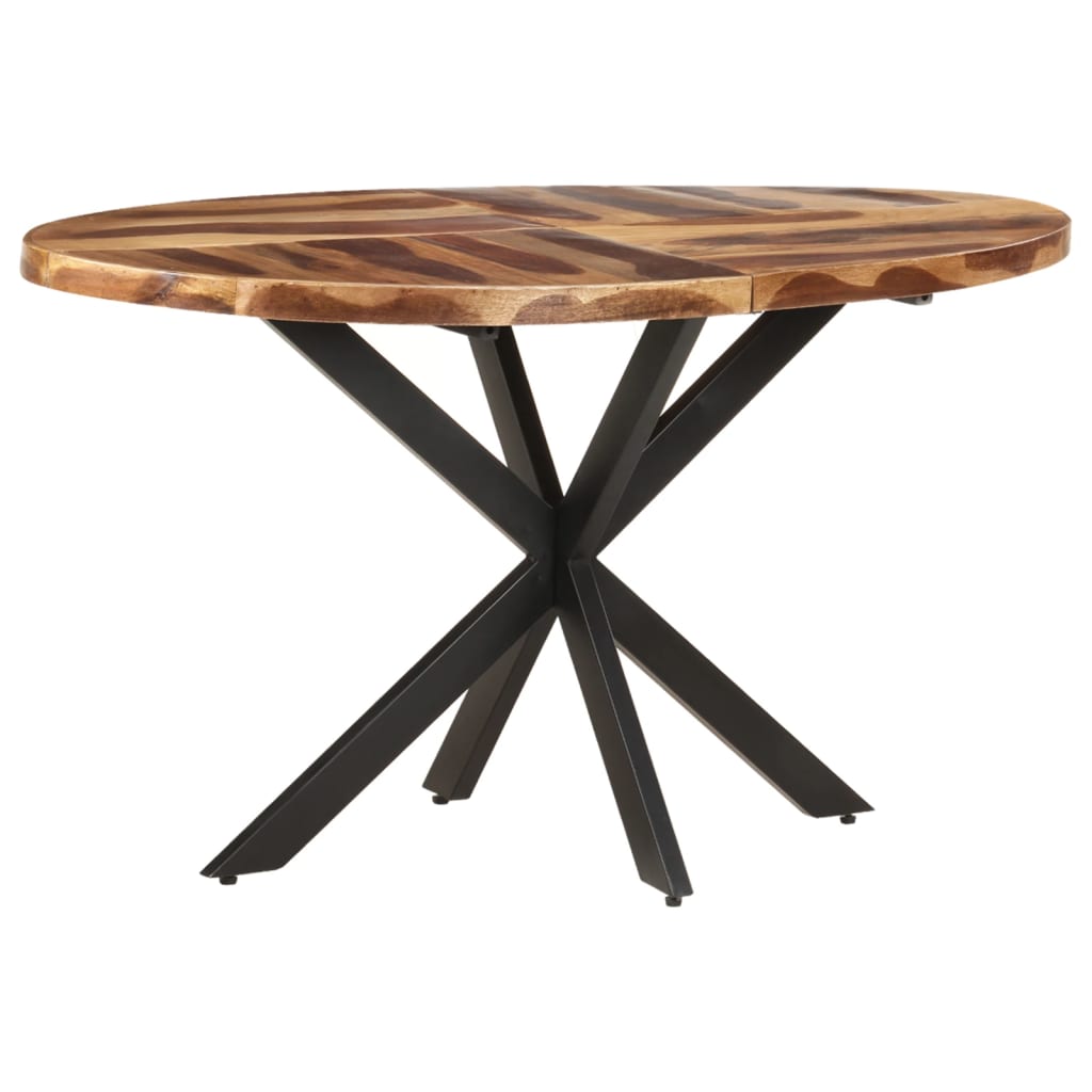 vidaXL virtuves galds, 140x80x75 cm, akācijas koks ar rožkoka apdari