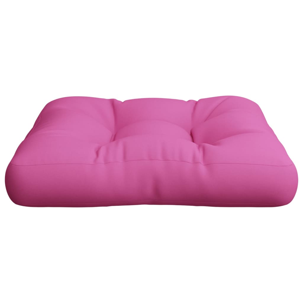 vidaXL palešu dīvāna spilvens, 58x58x10 cm, rozā oksforda audums
