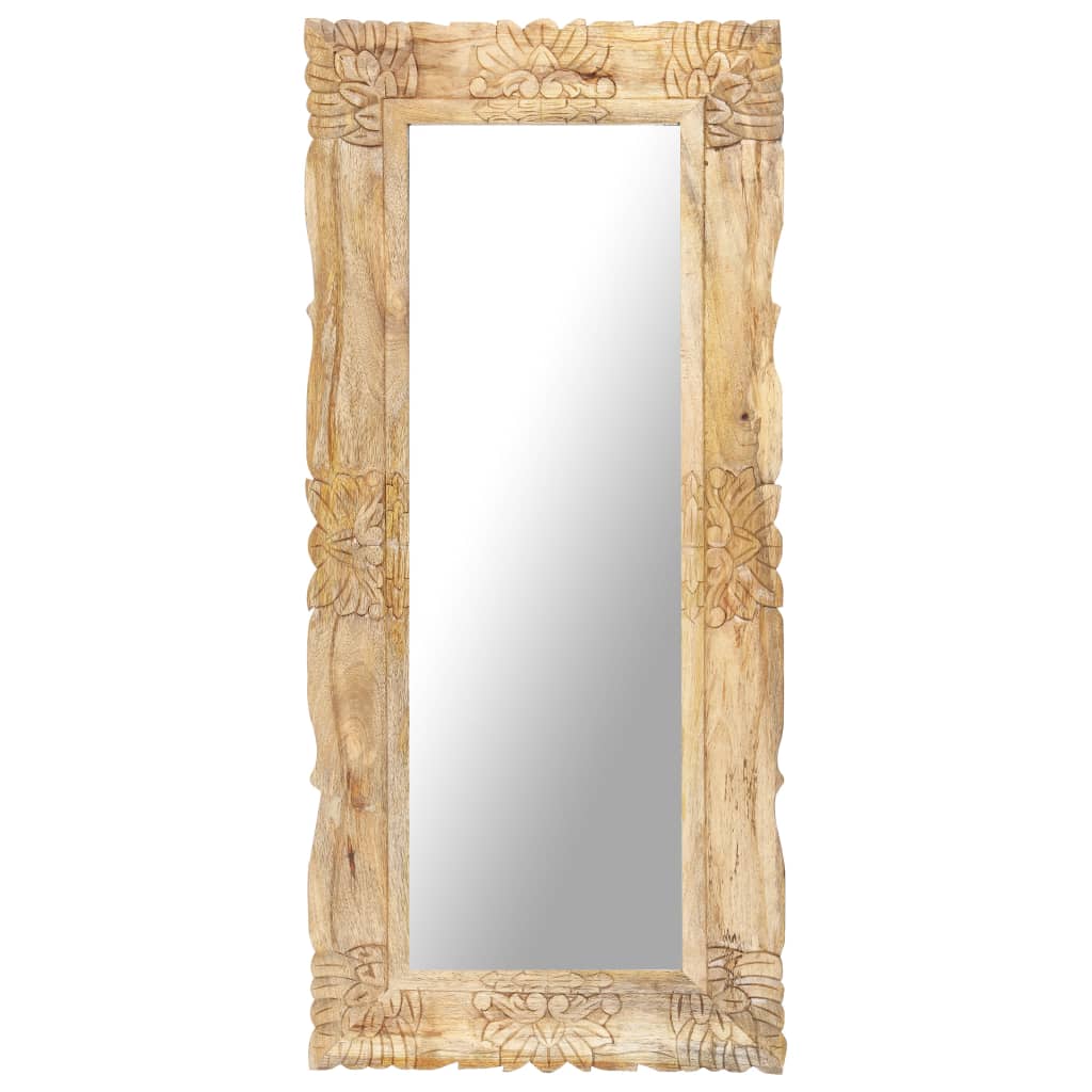 vidaXL spogulis, 110x50 cm, mango masīvkoks