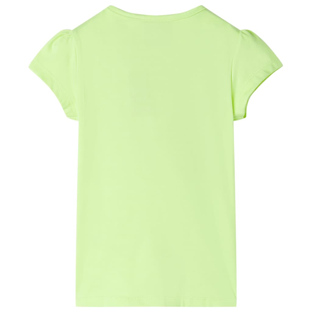 Bērnu T-krekls, neona dzeltens, 92