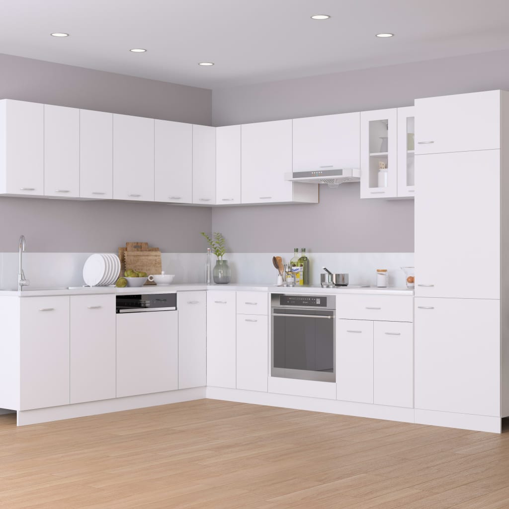 vidaXL virtuves skapītis, balts, 50x31x60 cm, skaidu plāksne