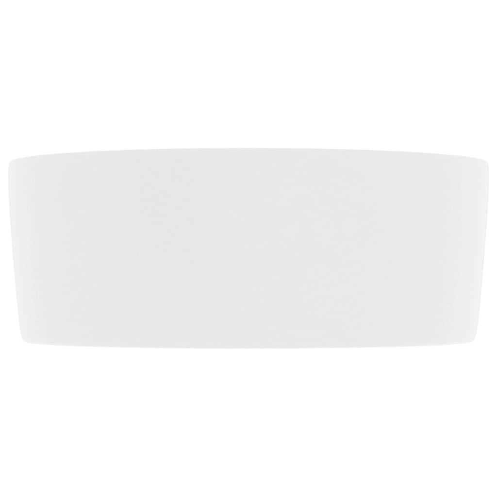 vidaXL izlietne, apaļa, 40x15 cm, matēta balta keramika