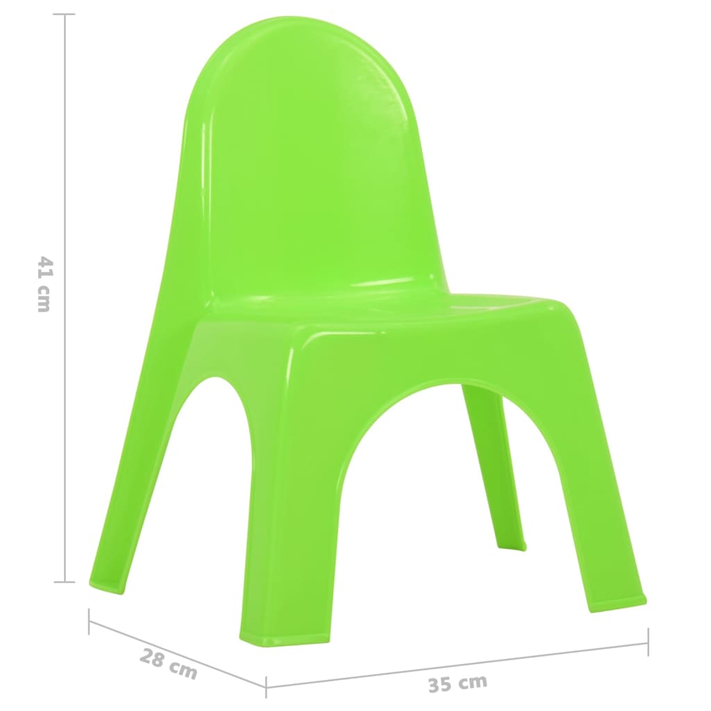 vidaXL bērnu galda un krēslu komplekts, PP