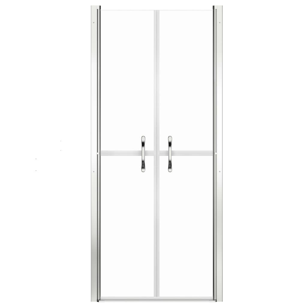 vidaXL dušas durvis, 86x190 cm, ESG, caurspīdīgas