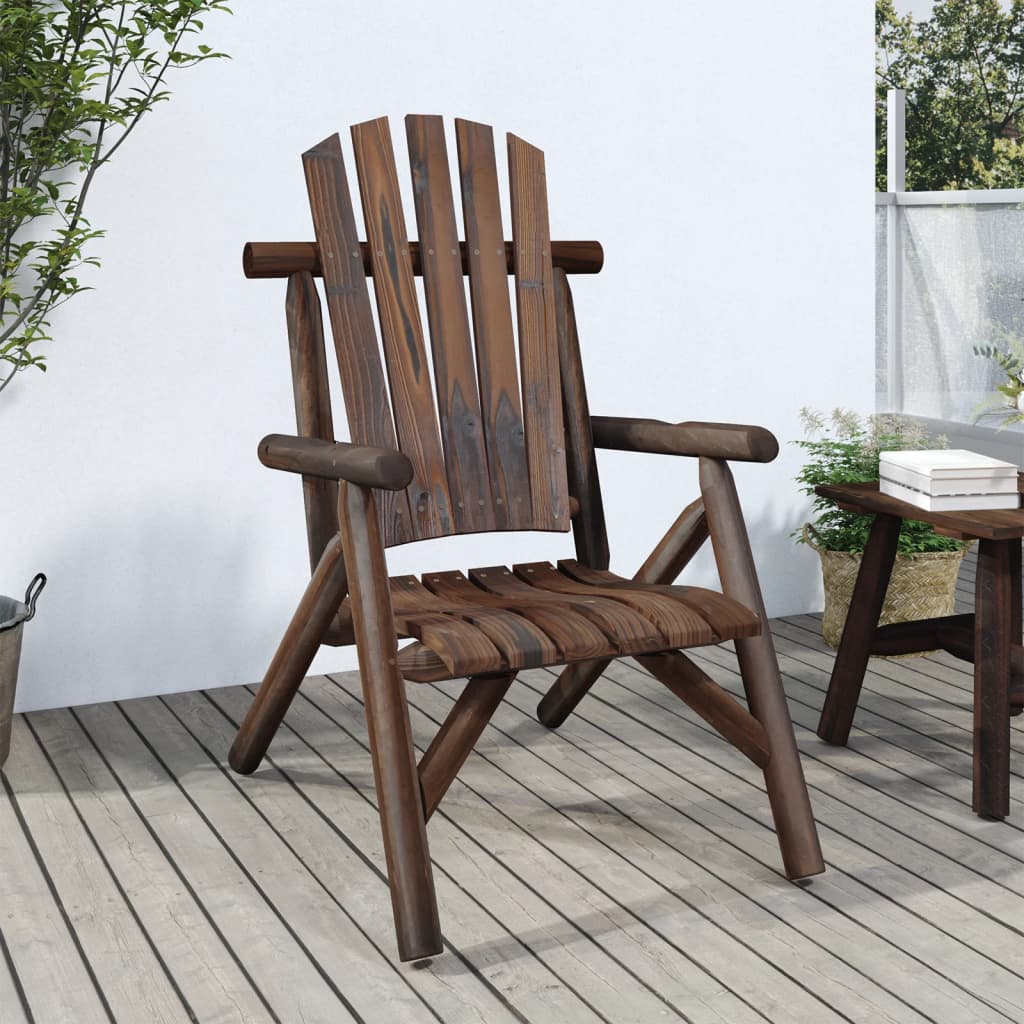 vidaXL dārza krēsls, 68x86x103 cm, egles masīvkoks