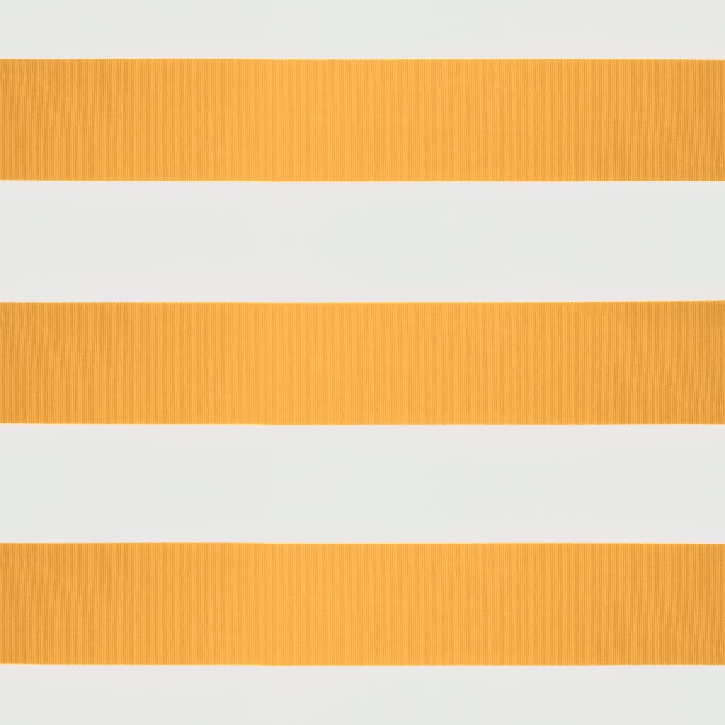 vidaXL izvelkama markīze, automātiska, dzeltena, balta, 3x2,5 m
