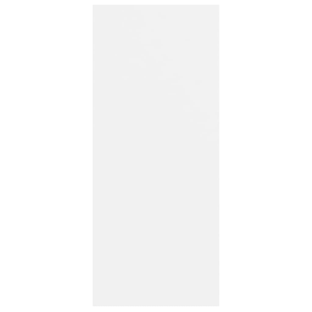 vidaXL grāmatu plaukts, aizslietnis, balts, 60x30x72 cm