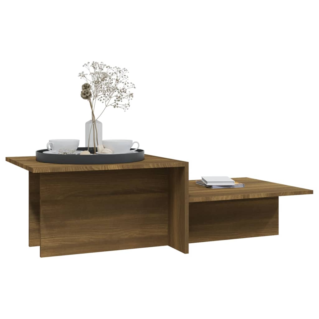 vidaXL kafijas galdiņš, ozola krāsa, 111,5x50x33 cm, inženierijas koks