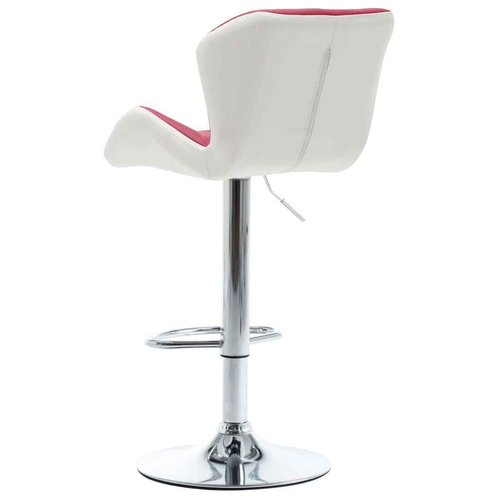 vidaXL bāra krēsls, vīnsarkana mākslīgā āda