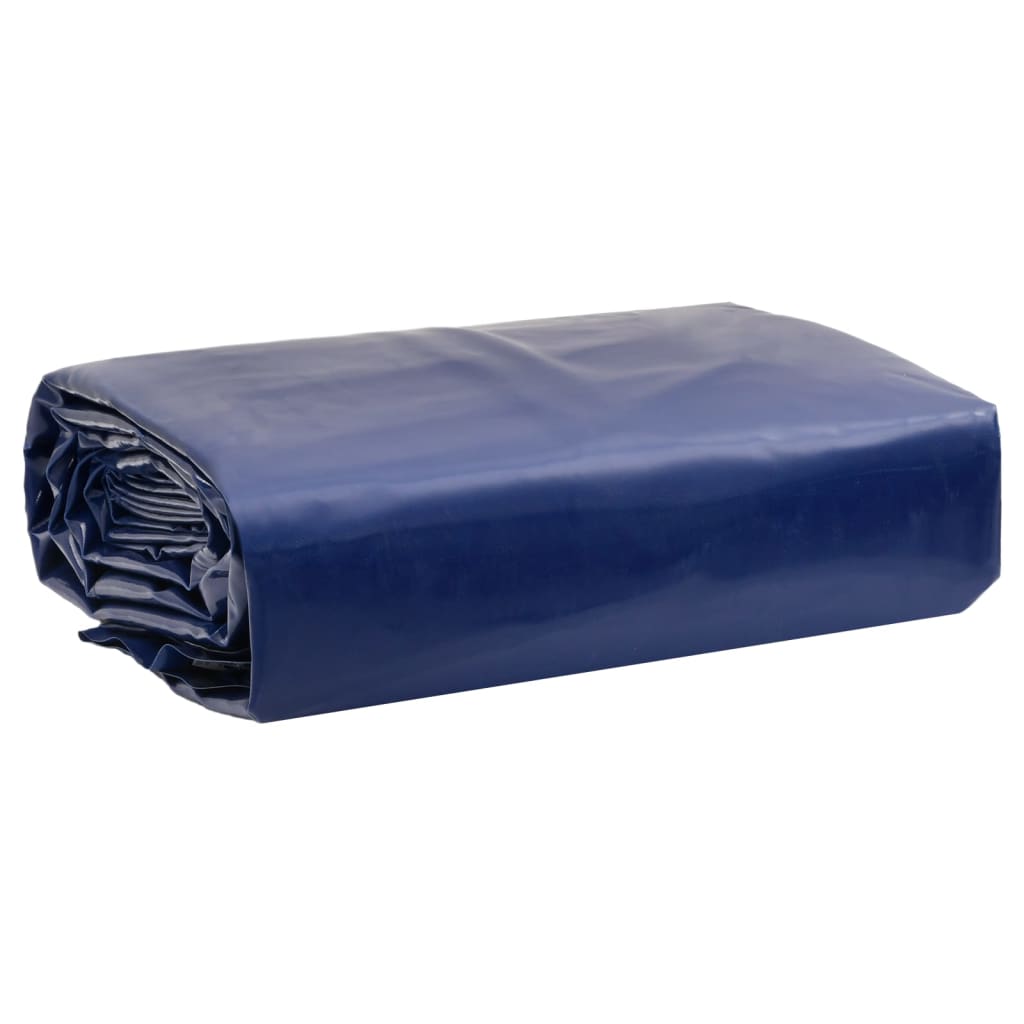 vidaXL brezenta pārklājs, zils, 4x4 m, 650 g/m²