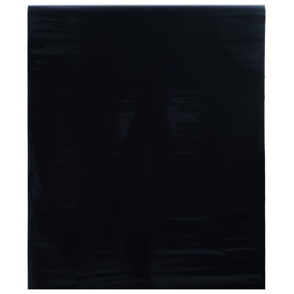 vidaXL loga plēve, matēta, melna, 90x1000 cm, PVC