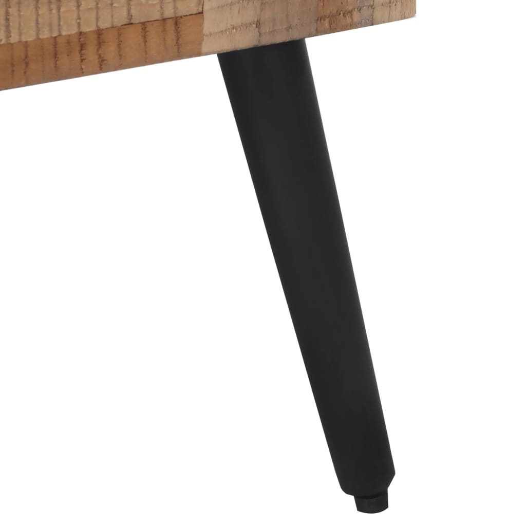 vidaXL kafijas galdiņš, pelēks, 55x55x40 cm, pārstrādāts tīkkoks