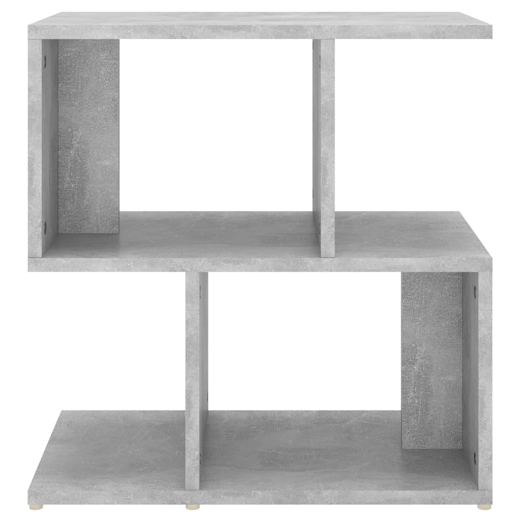 vidaXL naktsskapītis, betona pelēks, 50x30x51,5 cm, skaidu plāksne