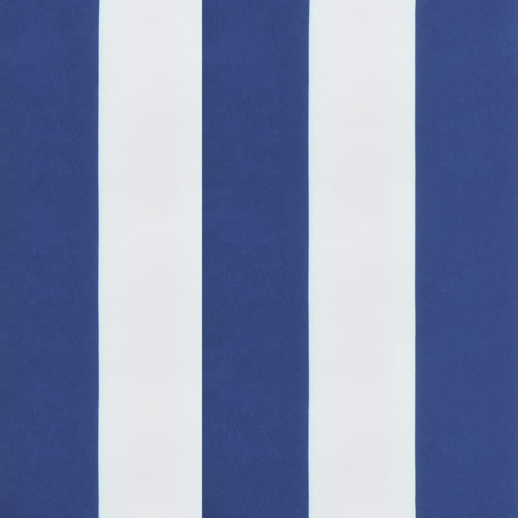 vidaXL matrači, 6 gab., zilas un baltas svītras, 50x50x7 cm, audums