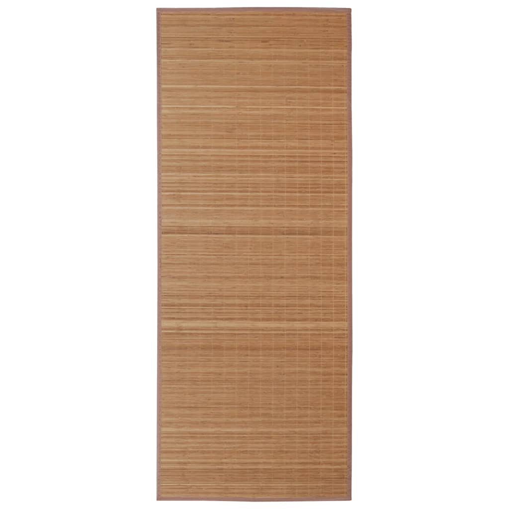 vidaXL paklājs, 160x230 cm, brūns bambuss