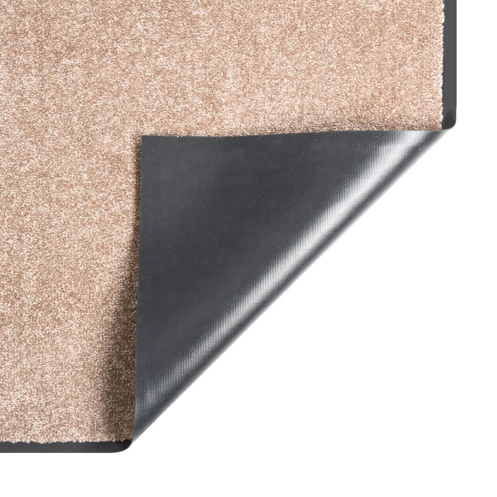 vidaXL durvju paklājs, bēšs, 40x60 cm
