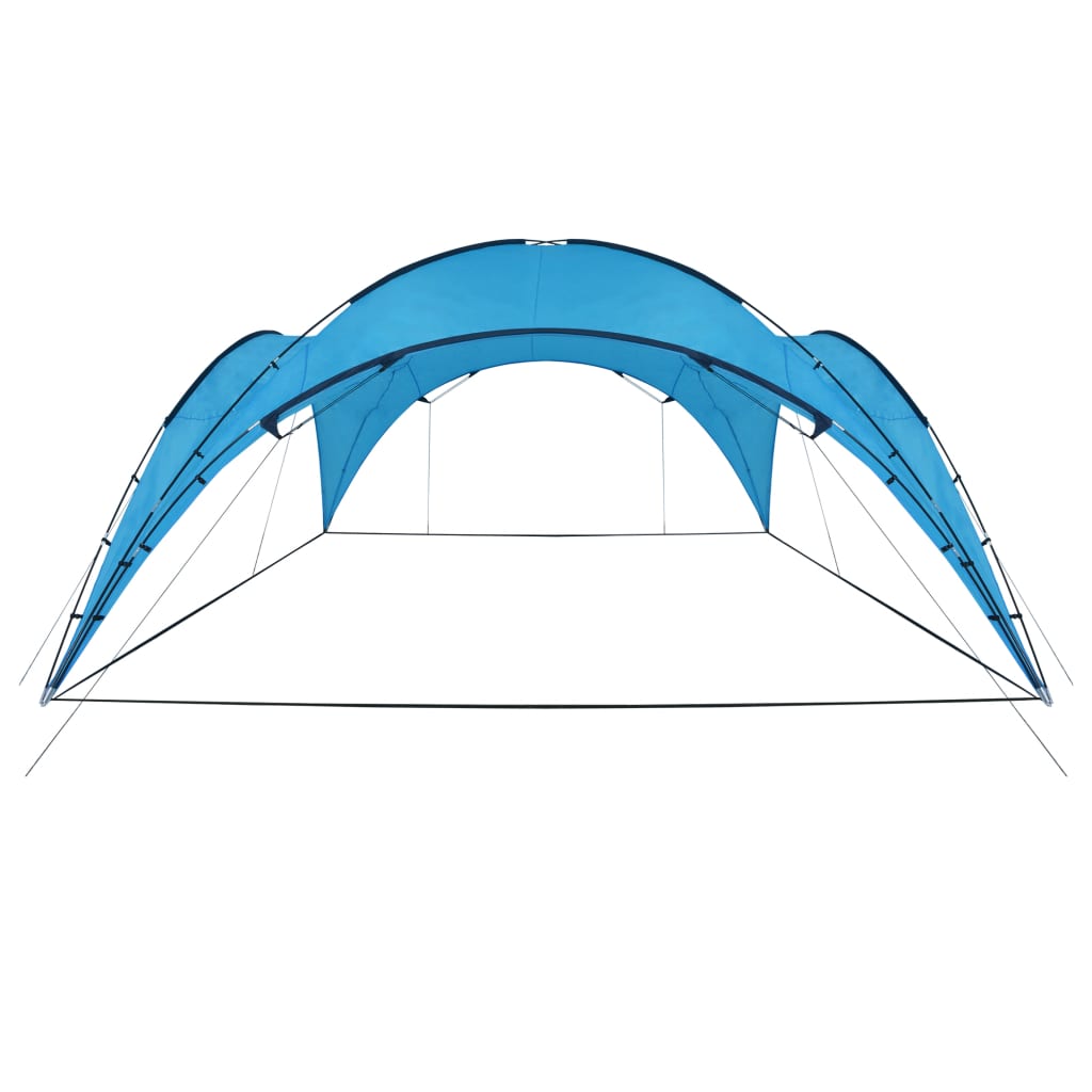 vidaXL svinību telts, arkveida, 450x450x265 cm, gaiši zila