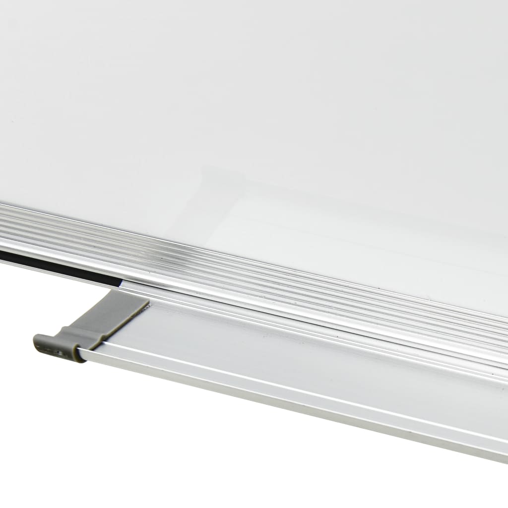 vidaXL magnētiska sausās dzēšanas tāfele, balta, 90x60 cm, tērauds