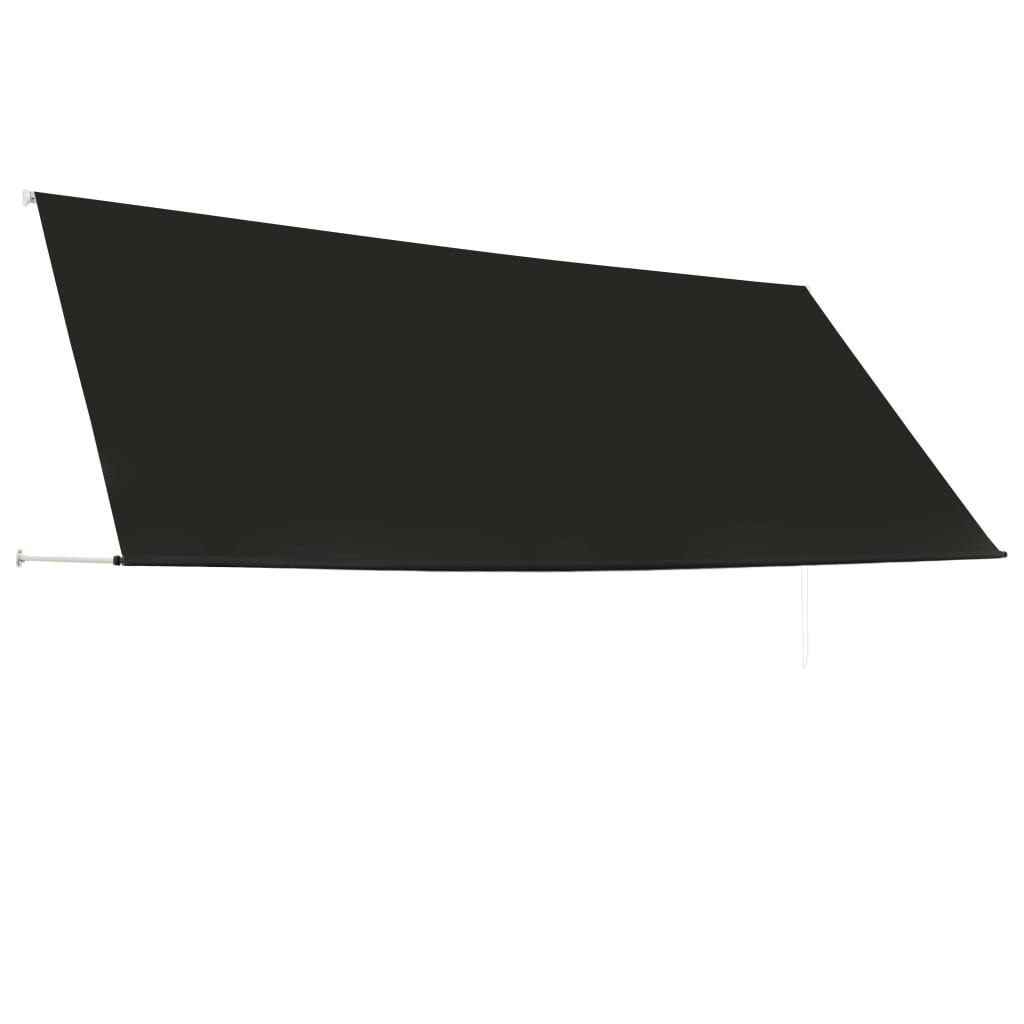 vidaXL markīze, 350x150 cm, sarullējama, antracītpelēka