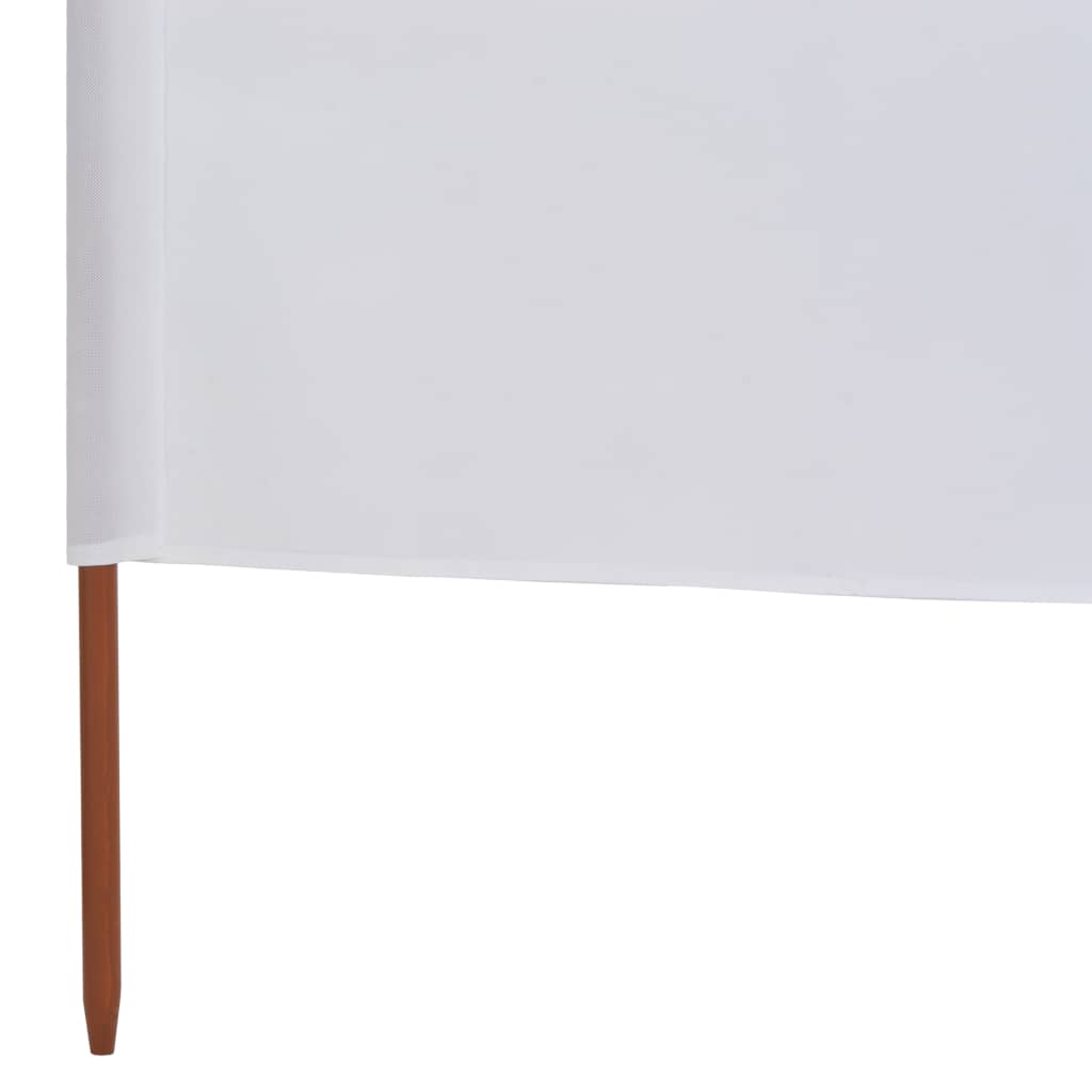 vidaXL 5 paneļu vēja aizsargsiets, smilšu balts, 600x120 cm, audums