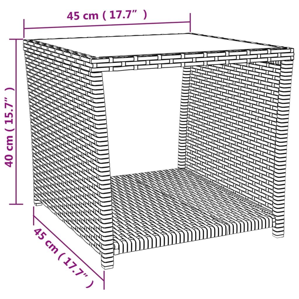 vidaXL 2-daļīgs dārza mēbeļu komplekts, matrači, pelēka PE rotangpalma