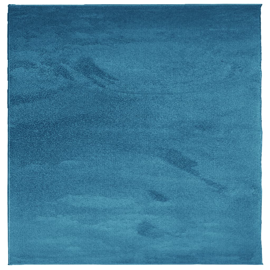 vidaXL paklājs OVIEDO, īsa spalva, mīksts, tirkīzzils, 200x200 cm