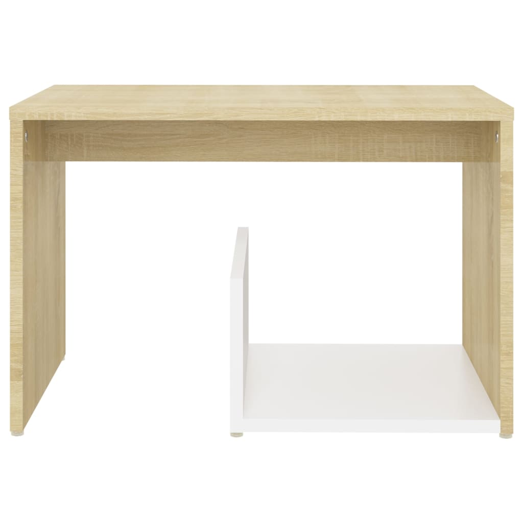 vidaXL galdiņš, ozolkoka krāsā, 59x36x38 cm, skaidu plāksne