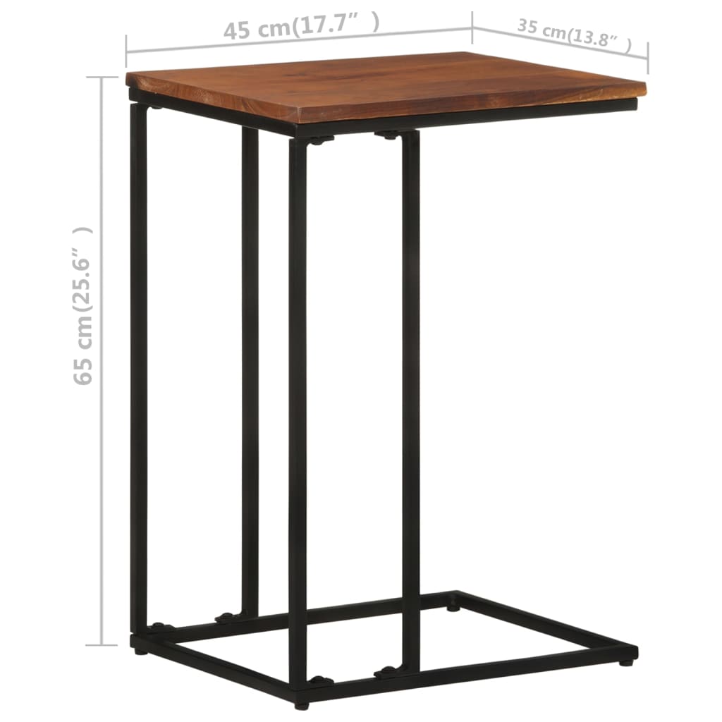 vidaXL galdiņš, 35x45x65 cm, akācijas masīvkoks