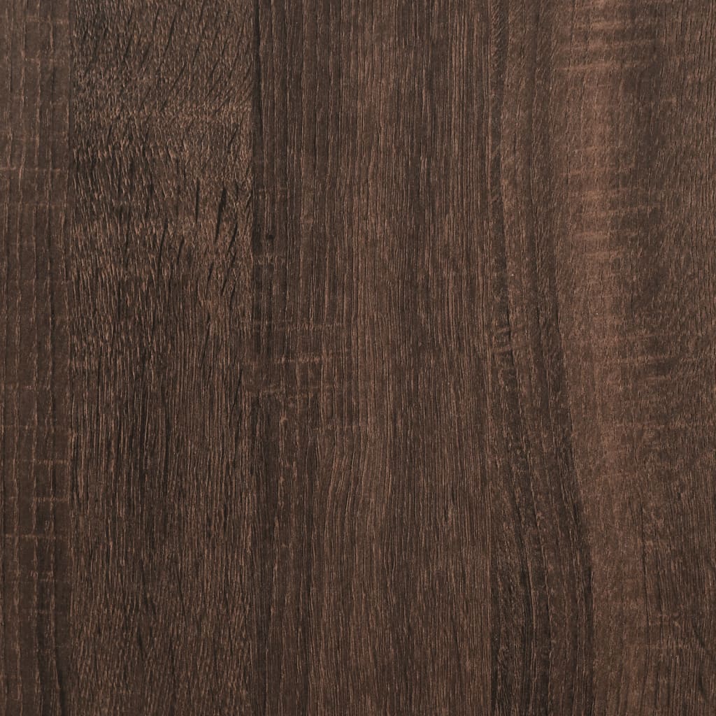 vidaXL kafijas galdiņš, ozolkoka krāsa, 91x91x40 cm, inženierijas koks
