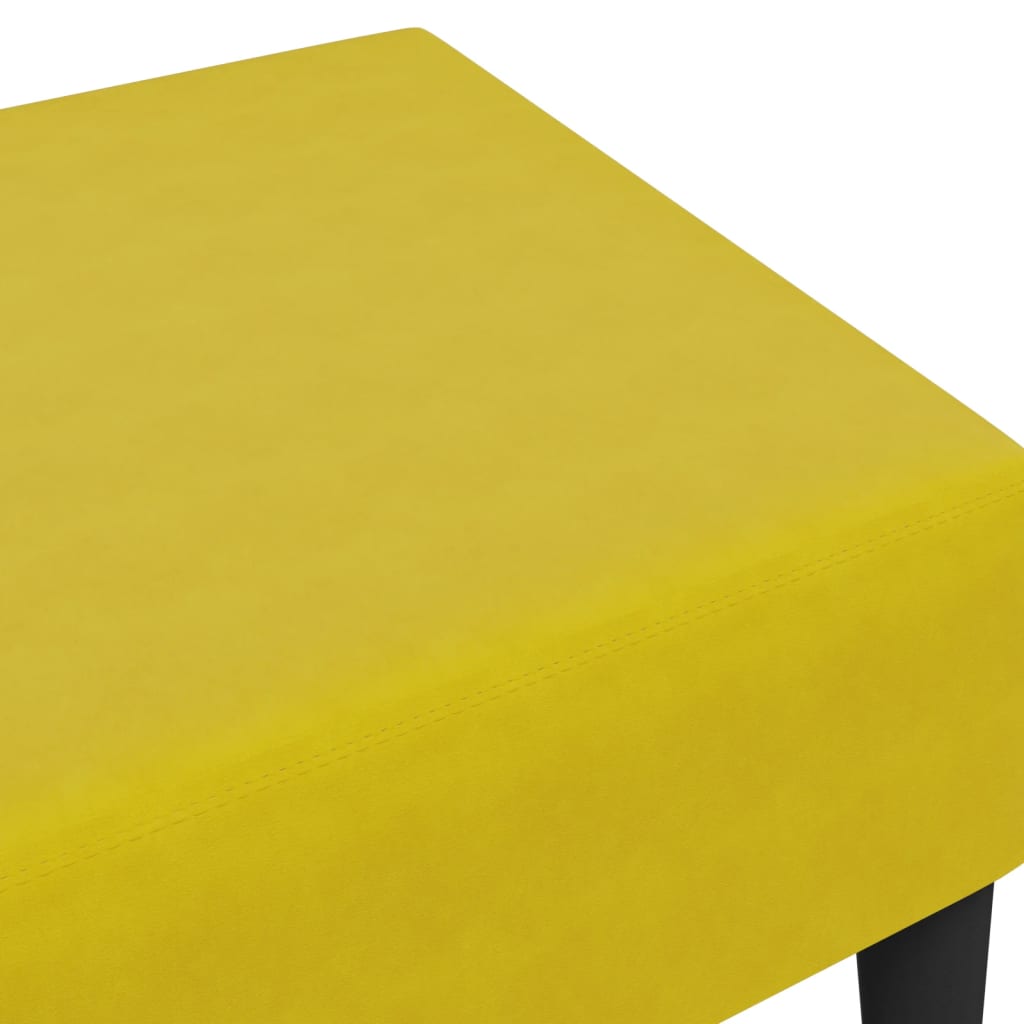 vidaXL kājsoliņš, 77x55x31 cm, dzeltens samts