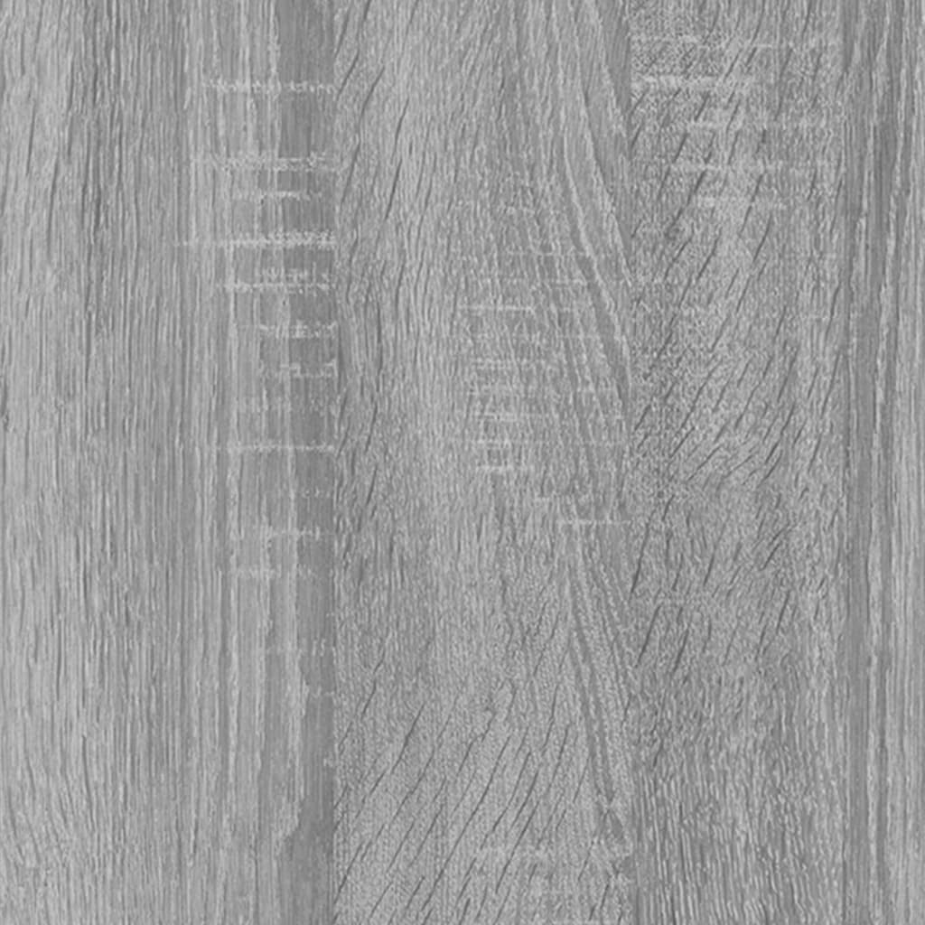 vidaXL 5-līmeņu grāmatplaukts, pelēks, 80x24x175 cm, inženierijas koks