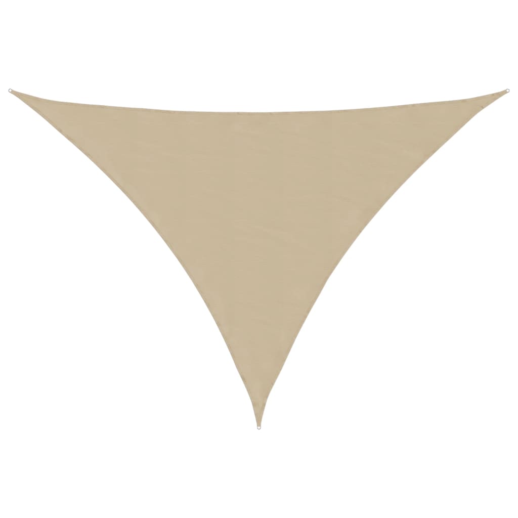 vidaXL saulessargs, trijstūra, 3,5x3,5x4,9 m, bēšs oksforda audums