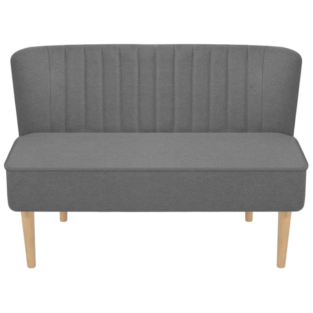 vidaXL auduma dīvāns, 117x55,5x77 cm, gaiši pelēks