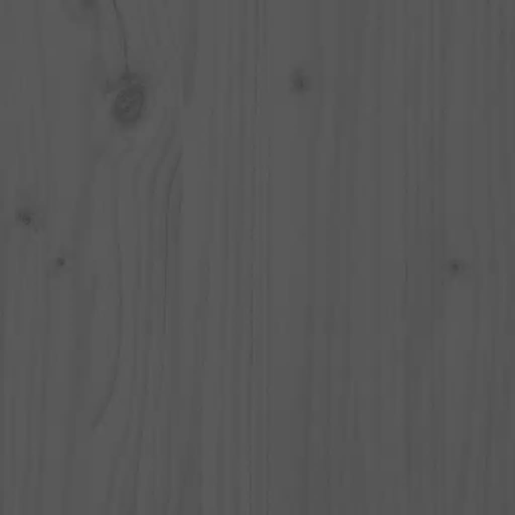 vidaXL rakstāmgalds ar atvilktnēm, pelēks, 100x50x78 cm, priedes koks