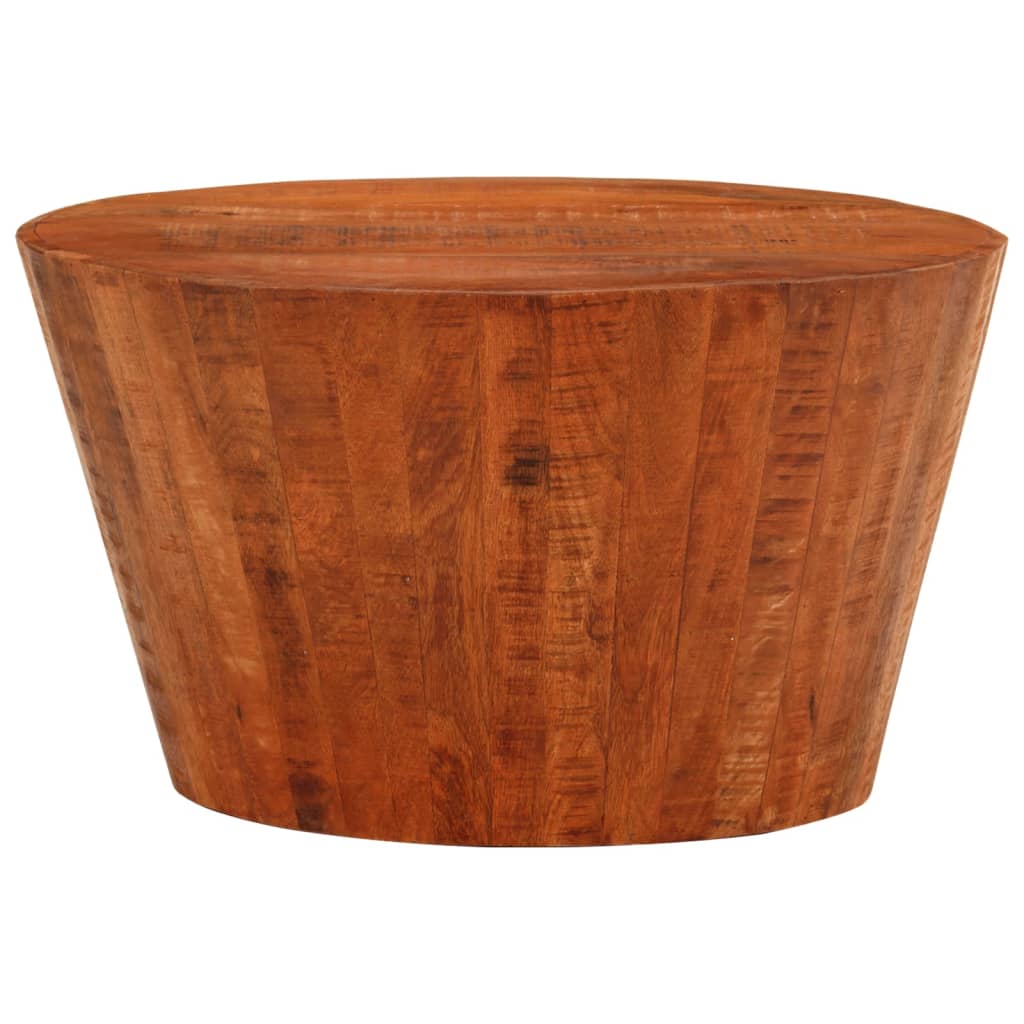 vidaXL kafijas galdiņš, Ø 52x30 cm, neapstrādāts mango masīvkoks