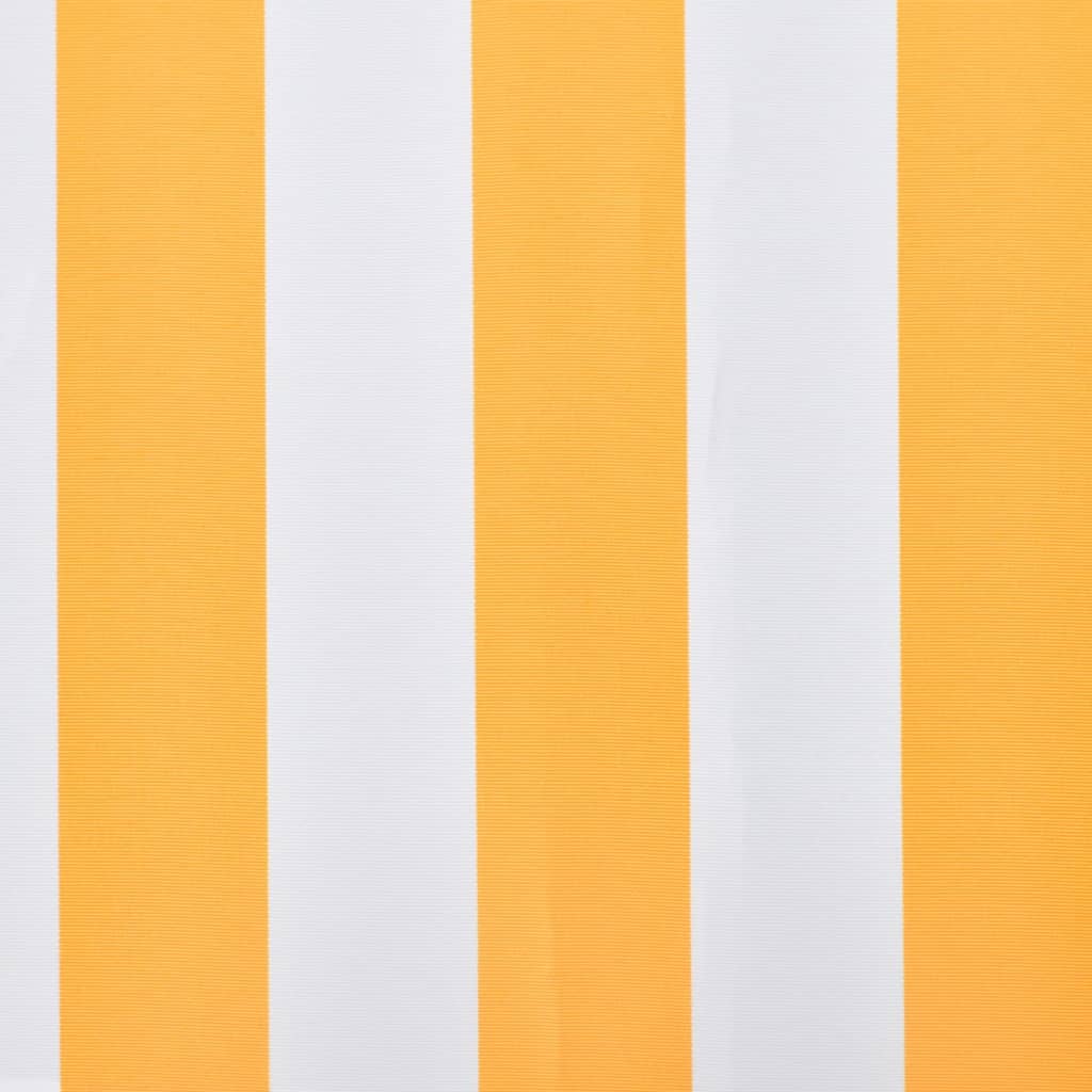 vidaXL markīzes jumts, oranžs ar baltu, 450x300 cm