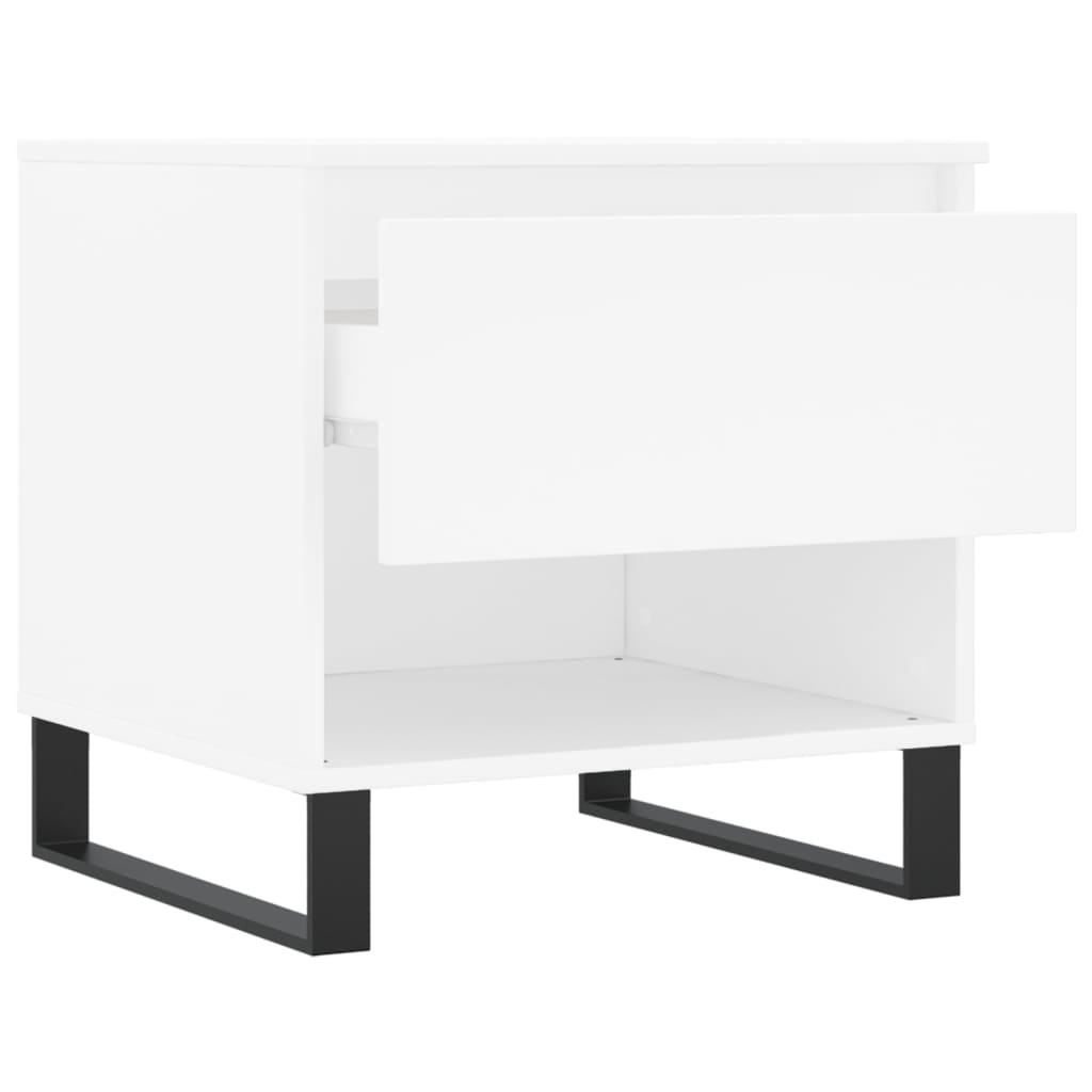 vidaXL kafijas galdiņš, balts, 50x46x50 cm, inženierijas koks
