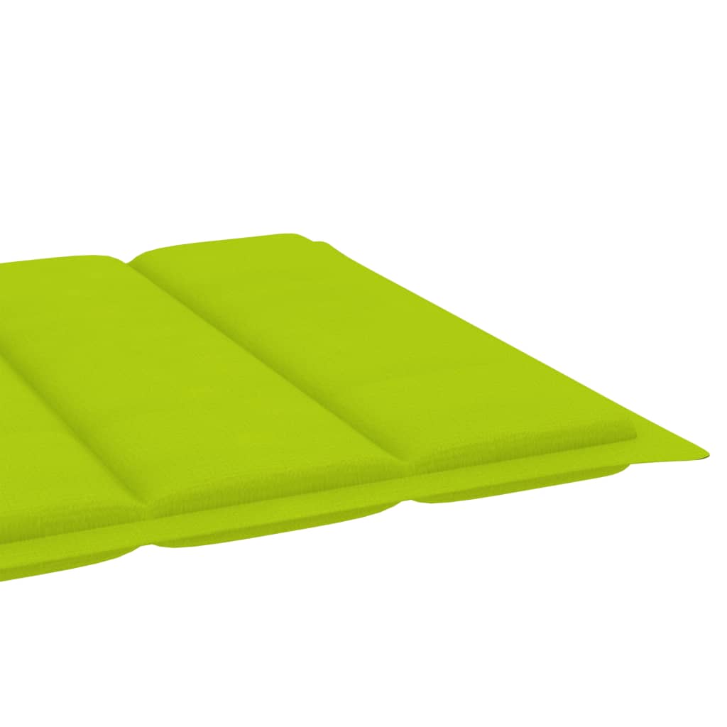 vidaXL sauļošanās zvilnis ar galdiņu un matraci, masīvs tīkkoks
