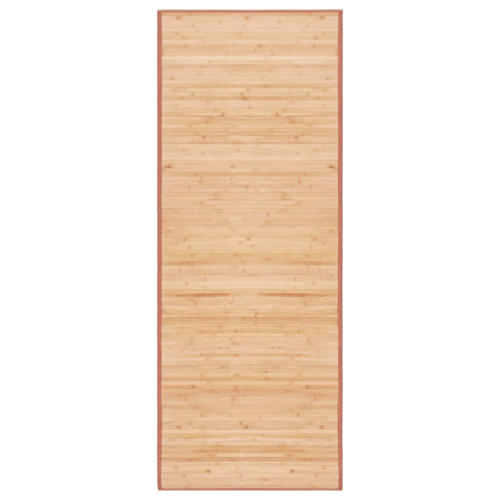 vidaXL paklājs, bambuss, 80x200 cm, brūns