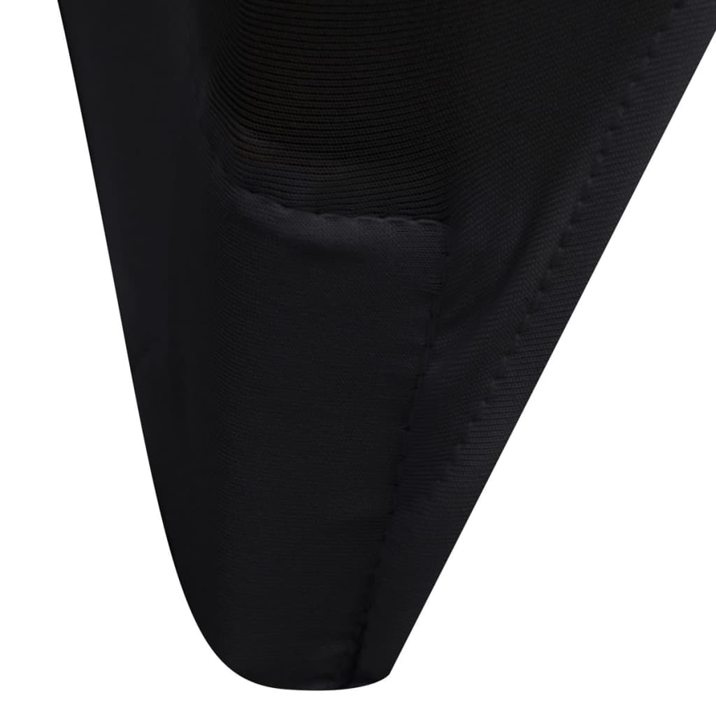 vidaXL krēslu pārvalki, 100 gab., elastīgi, melni