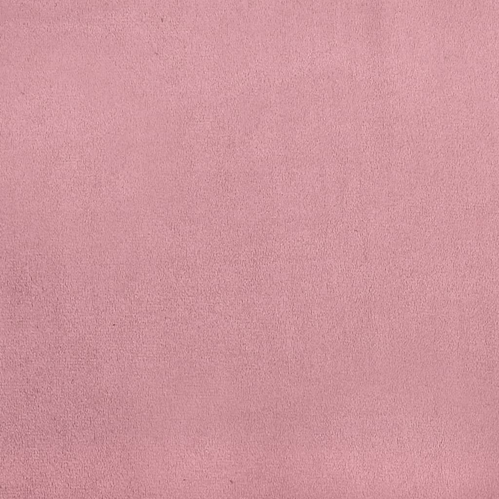 vidaXL sols, 108x79x79 cm, rozā samts