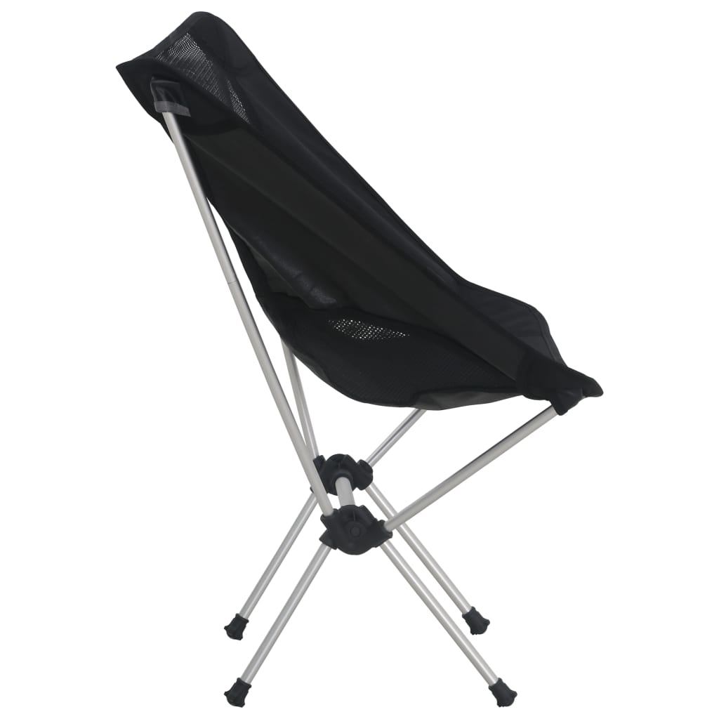 vidaXL kempinga krēsli ar somu, 2 gab., 54x50x65 cm, alumīnijs