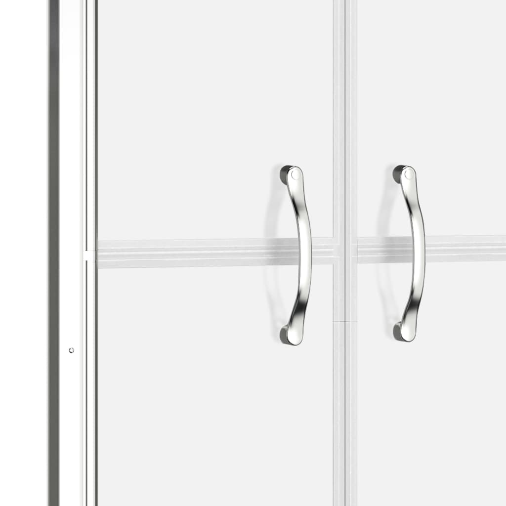 vidaXL dušas durvis, 96x190 cm, ESG, pusmatētas