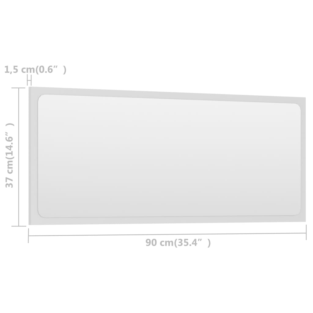 vidaXL 2-daļīgs vannasistabas mēbeļu komplekts, balts, skaidu plāksne