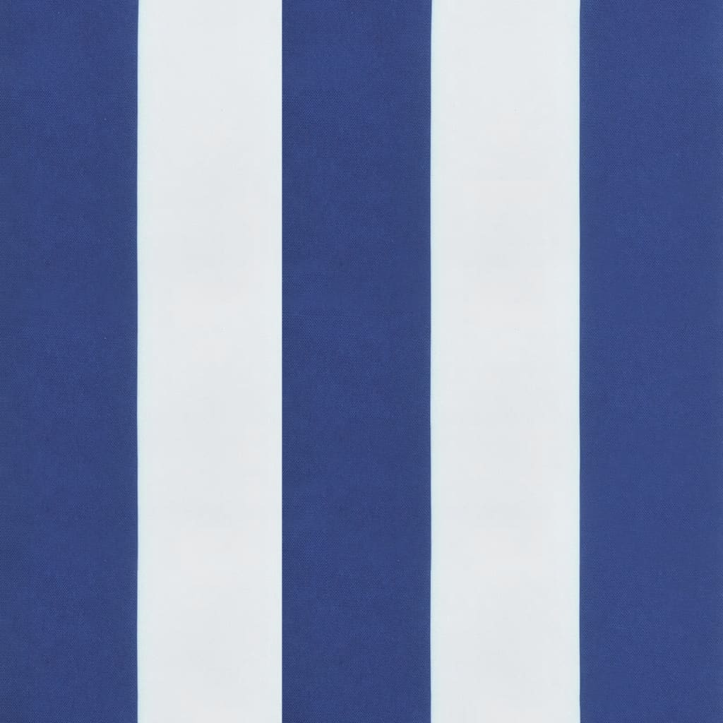 vidaXL spilveni, 6 gab., zilas un baltas svītras, 40x40x7 cm, audums