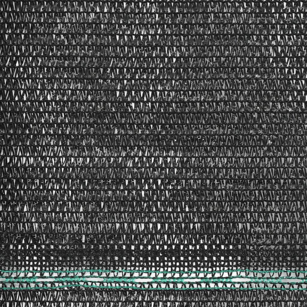 vidaXL tenisa laukuma tīkls, HDPE, 1,6x100 m, melns