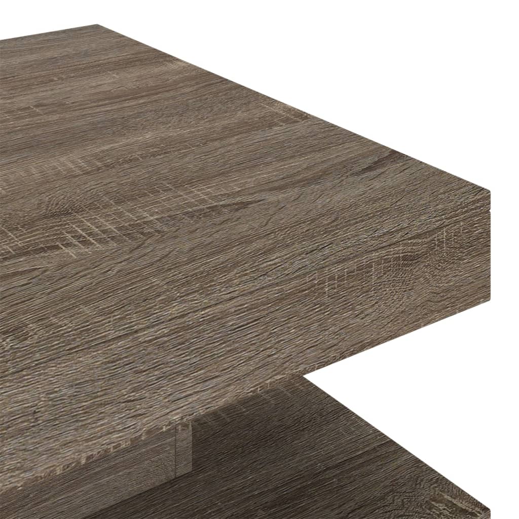 vidaXL kafijas galdiņš, 60x60x35 cm, MDF, pelēks